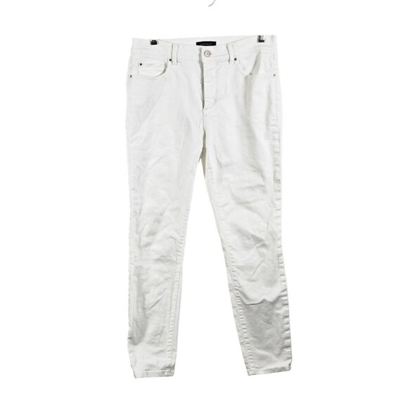 Loft Size 27 Women's Jeans Modern Skinny White 5-Pocket - Picture 11 of 11